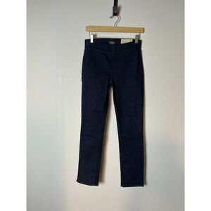 New NYDJ Pull On Skinny Ankle Straight BLUE DENIM JEANS Size Sz: 0 Pants NWT